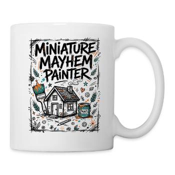 Miniaturen bemalen – Miniature Mayhem Painter - Tasse - Weiß - Rechts