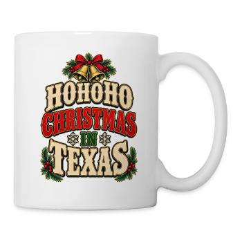 HoHoHo Weihnachten in Texas - Tasse - Weiß - Rechts