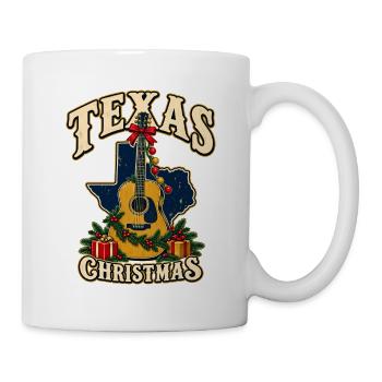 Texas Christmas Gitarre - Tasse - Weiß - Rechts