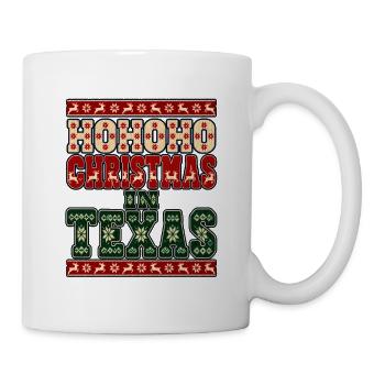 HoHoHo Weihnachten in Texas - Tasse - Weiß - Rechts