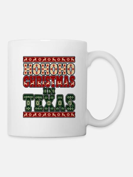 HoHoHo Weihnachten in Texas - Tasse - Weiß