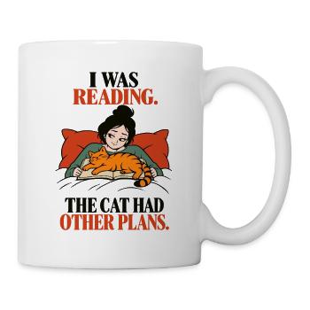 Ich habe gelesen: Die Katze hatte andere Pläne - Tasse - Weiß - Rechts