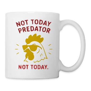 Not Today Predator Hähnchen Sonnenbrille - Tasse - Weiß - Rechts
