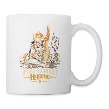 Tabaxi Hygiene nach dem Kampf: Lustige Katzen-Volks-RPG-Kunst - Tasse - Weiß - Rechts