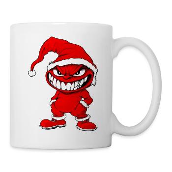 Weihnachten Teufel - Tasse - Weiß - Rechts