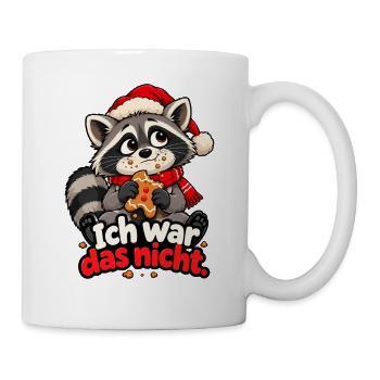 Unschuldiger Waschbär - Tasse - Weiß - Rechts
