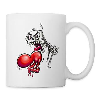Horror Herz - Tasse - Weiß - Rechts