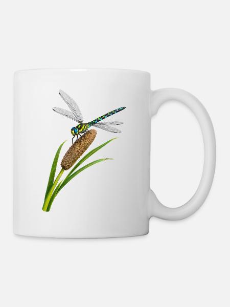Libelle - Tasse - Weiß