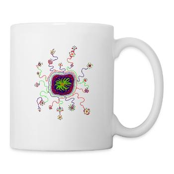 Surya-Glyphe - Tasse - Weiß - Rechts