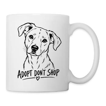 Adopt Don’t Shop Dog - Tasse - Weiß - Rechts