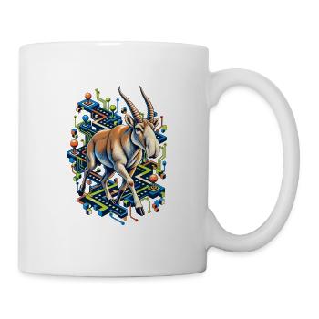 Saiga im Arcade-Schaltkreis-Labyrinth - Tasse - Weiß - Rechts