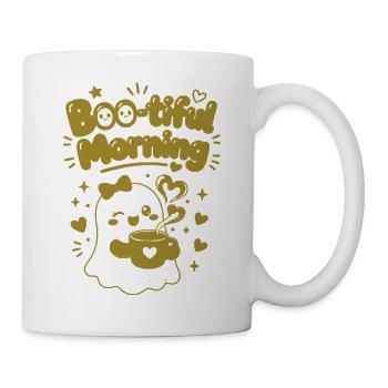 Boo Beautiful Mommy Halloween - Tasse - Weiß - Rechts