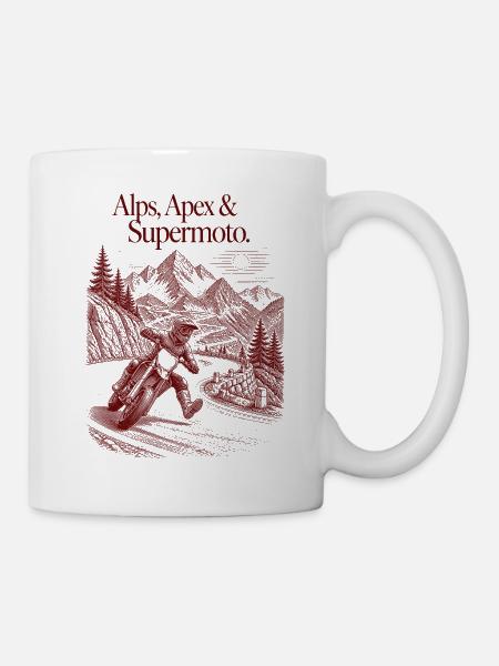 Alps and Apex - Supermoto - Tasse - Weiß