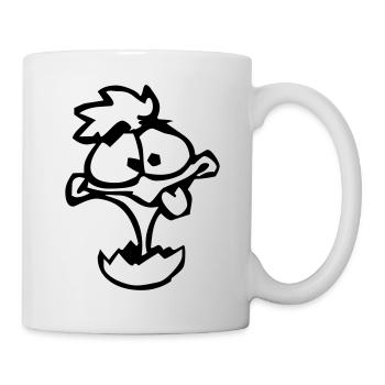 mad_chicken Küken Huhn - Tasse - Weiß - Rechts