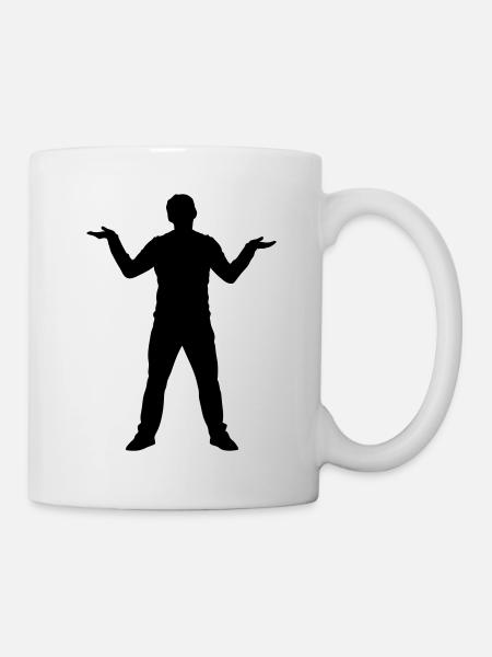 Man - Stupidity - Mug - white