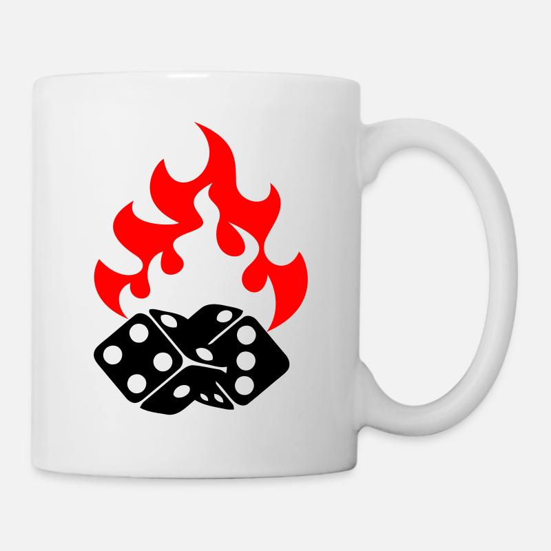 flaming_cubes - Mug - white