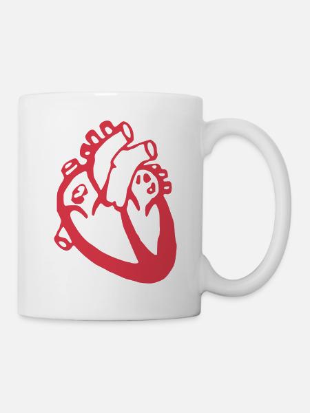 Herz - Medizin - Tasse - Weiß