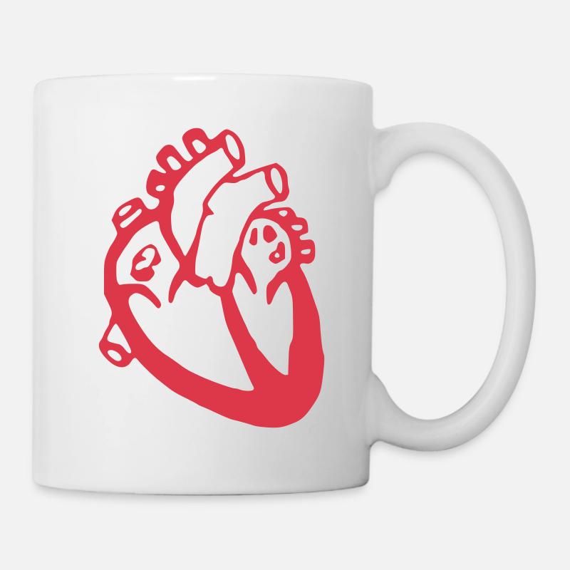 Herz - Medizin - Tasse - Weiß