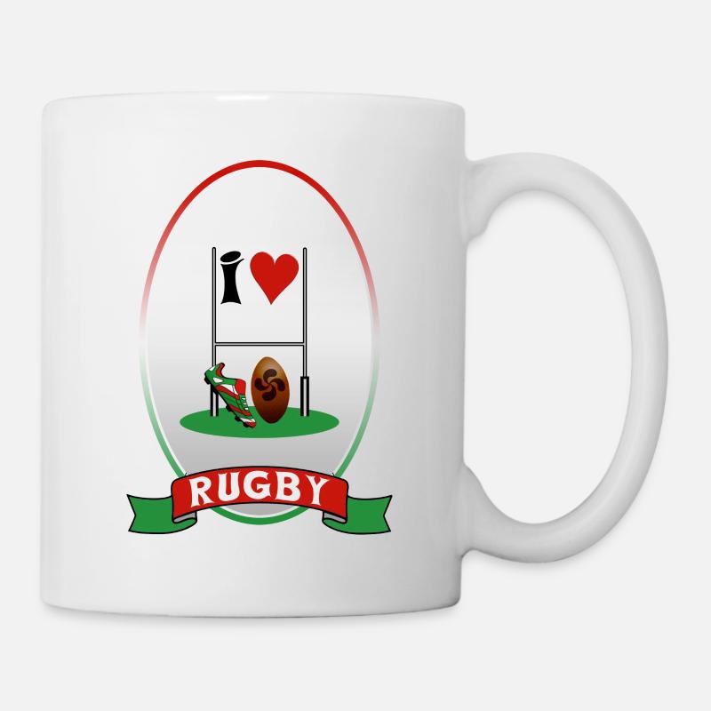 rugby - Tasse - Weiß