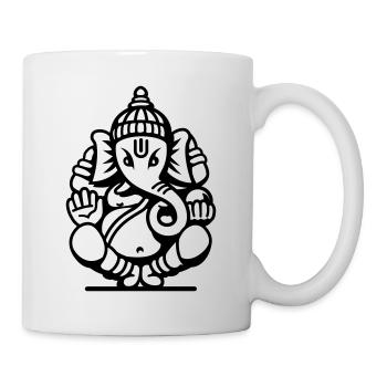 Ganesha Elefant (elephant) No.04.2_1c - Tasse - Weiß - Rechts
