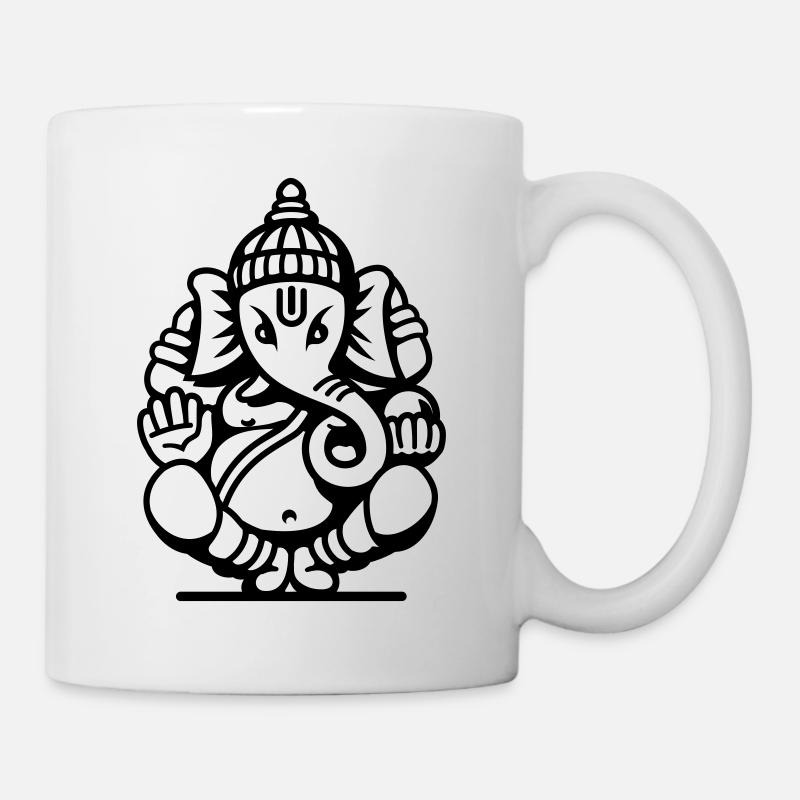 Ganesha Elephant No.04.2_1c - Mug - white