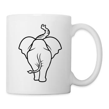 elefant 1 - Tasse - Weiß - Rechts
