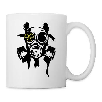 bad_gasmask_radioactiv2 - Tasse - Weiß - Rechts