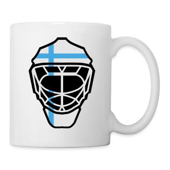 Hockey Goalie Mask Finland - Mug - white - Right