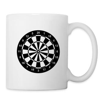 dartboard_1fb - Tasse - Weiß - Rechts