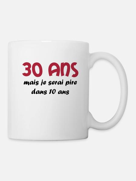 30 ans - Mug blanc - blanc