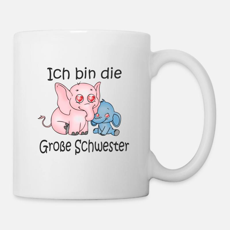 Ich Bin Die Grosse Schwester B - Mug - white