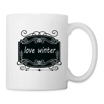 Love Winter - Tasse - Weiß - Rechts