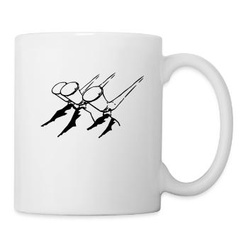 ALPHORN,HORN,BLASINSTRUMENT,ALPEN,POLSTERPFEIFEF - Tasse - Weiß - Rechts
