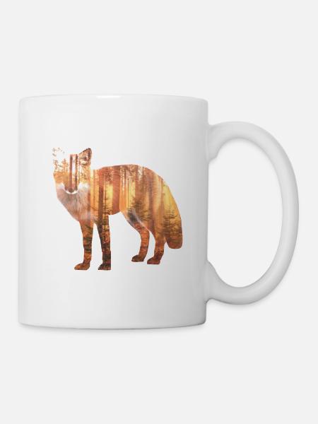 Fox woodland gift gift idea - Mug - white