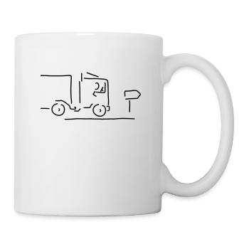 berufskraftfahrer - Tasse - Weiß - Rechts