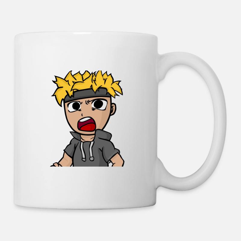 Kinder Comic Jungen Zeichnung - Tasse - Weiß