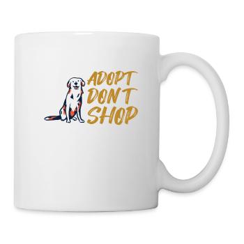 SAUVETAGE POUR CHIENS / SAUVETAGE D'ANIMAUX - Mug blanc - blanc - Droite