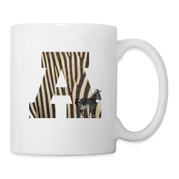 zebra a - Tasse - Weiß - Rechts