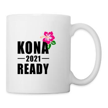 KONA 2021 READY - TRIATHLON HAWAII - Tasse - Weiß - Rechts