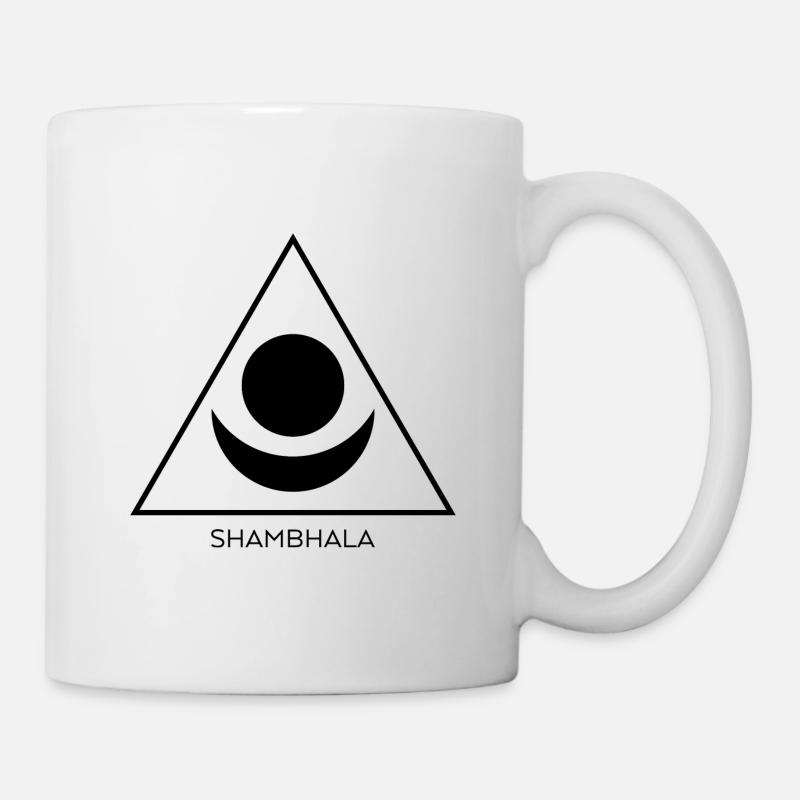Tibetischer Buddhismus - Shambhala Symbol 1 - Tasse - Weiß