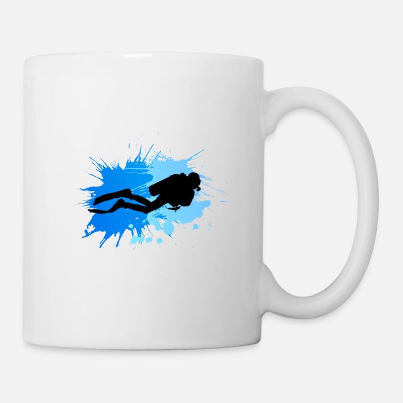 Taucher - Tasse - Weiß