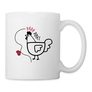 Papa Poule - Fête des Pères - Mug blanc - blanc - Droite