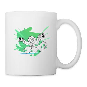 the hunter lizard - Mug blanc - blanc - Droite