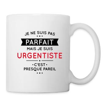 Je ne suis pas parfait mais je suis urgentiste - Mug blanc - blanc - Droite