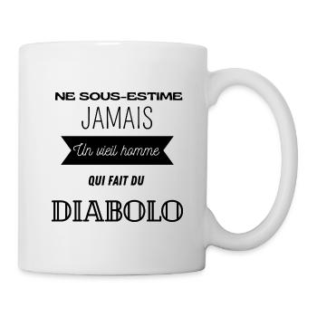 Cadeau humour diabolo cirque passion drôle - Mug blanc - blanc - Droite