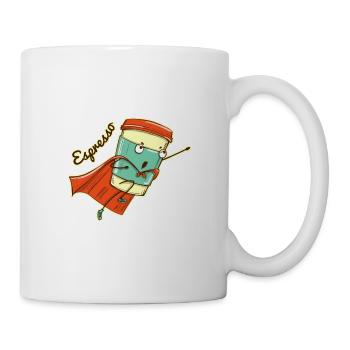 Espresso Hero Saves the Day - Mug - white - Right