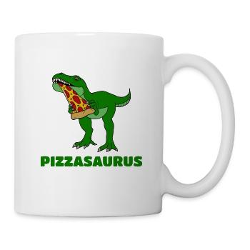 Pizza Quote, Pizzasaurus, Dinosaur Lover - Mug - white - Right