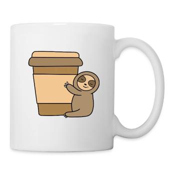 Coffee Sloth. - Mug - white - Right