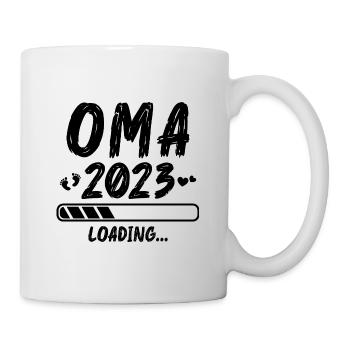 Schwangerschaft verkünden Idee Werdende Oma - Tasse - Weiß - Rechts