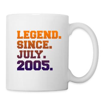 Légendes nées en juillet - Mug blanc - blanc - Droite